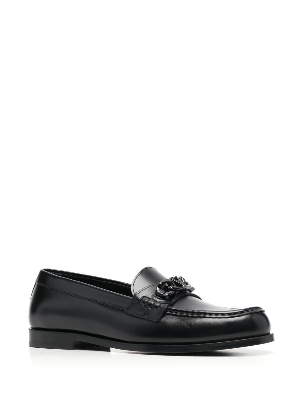Valentino Garavani Mocassins à plaque VLogo - Lothaire boutiques
