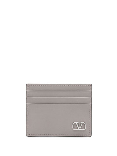 Valentino Garavani Porte-cartes en cuir à détail VLOGO signature - Lothaire