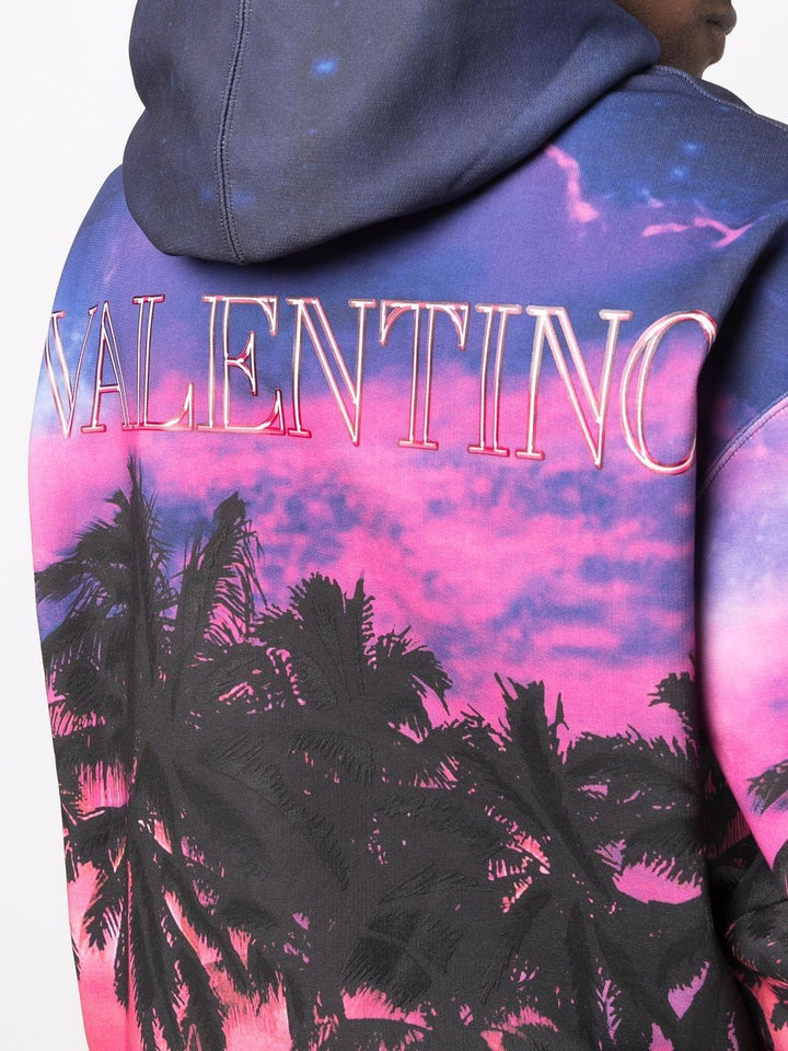 Valentino Hoodie à imprimé Palmscape - Lothaire boutiques