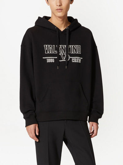 Valentino - Hoodie Black à logo imprimé - Lothaire