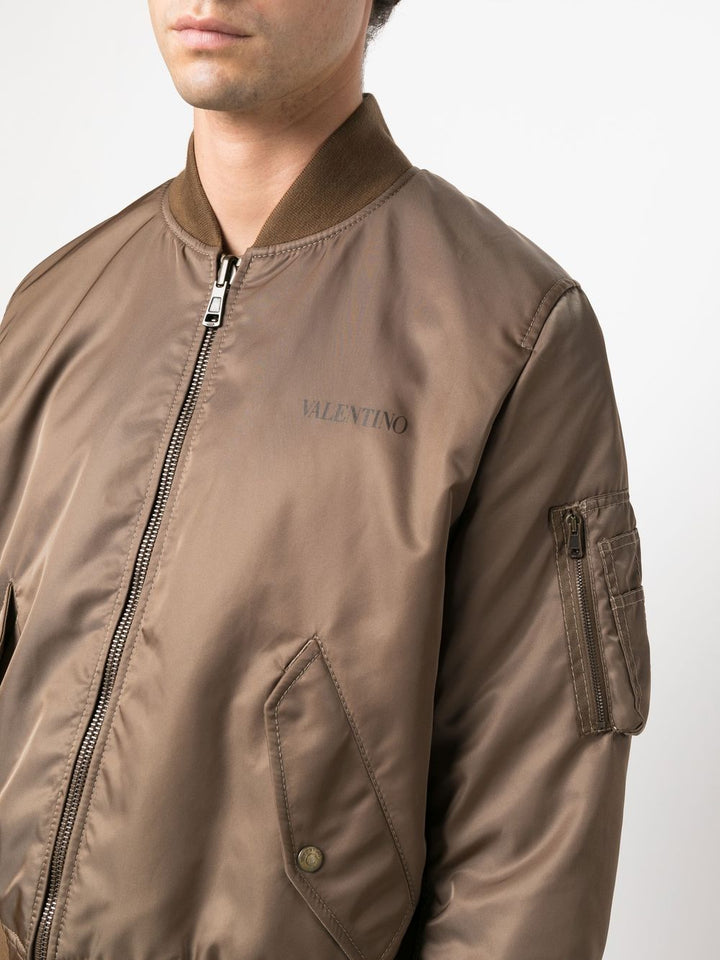 Valentino Veste bomber à design réversible - Lothaire boutiques