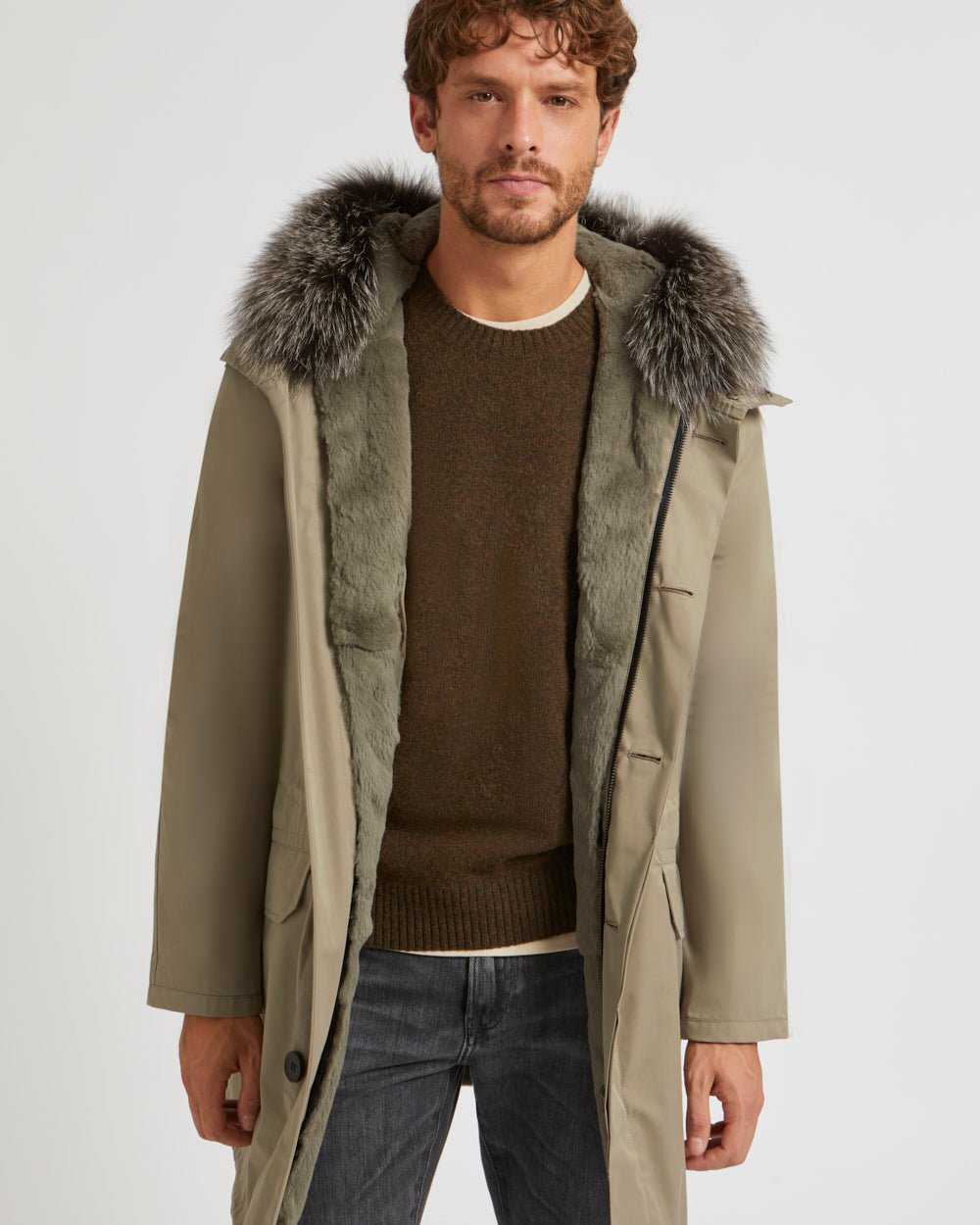 Yves Salomon Parka Iconique en coton mélangé & Fourrure - Lothaire
